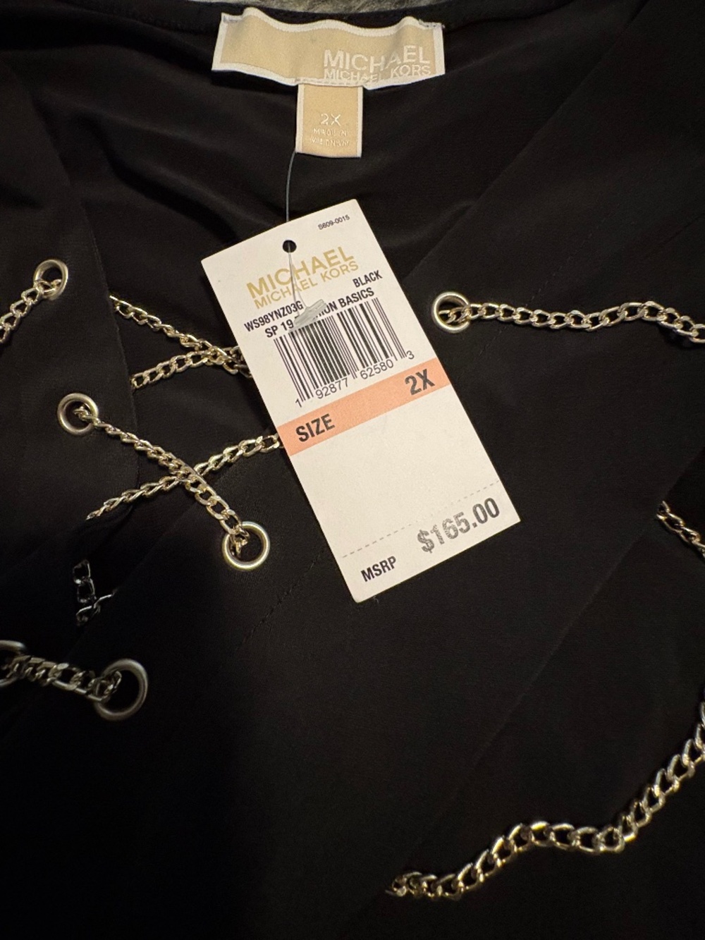 Michael Kors 2X Maxi dress Black
